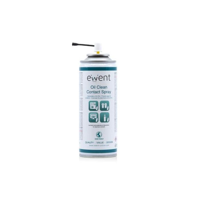 Ewent EW5615 Espray para limpieza de equipos 200 ml Verde y Blanco