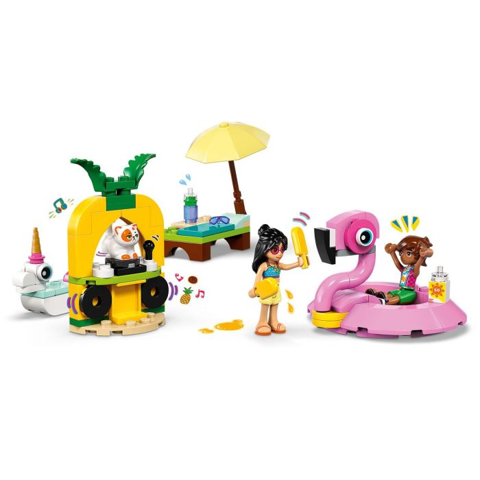 Fiesta Piscina Con Flamenco Y Unicornio 42658 Lego Friends 3