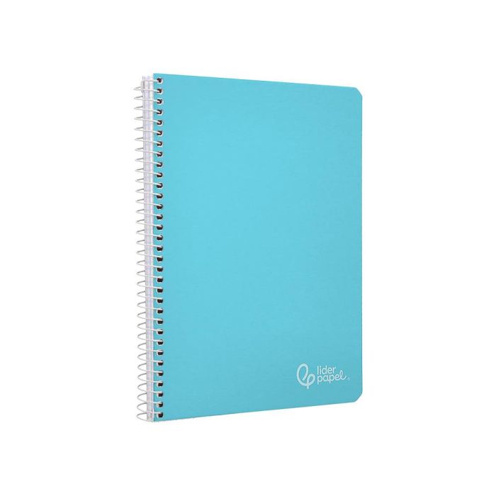 Cuaderno Espiral Liderpapel Din A5 Witty Tapa Dura 80H 90 gr Cuadro 4 mm Con Margen Color Azul 5 unidades 4