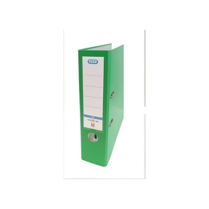 Elba Archivador de Palanca de Cartón Forrado PVC Rado Top Folio Lomo 80 mm Verde
