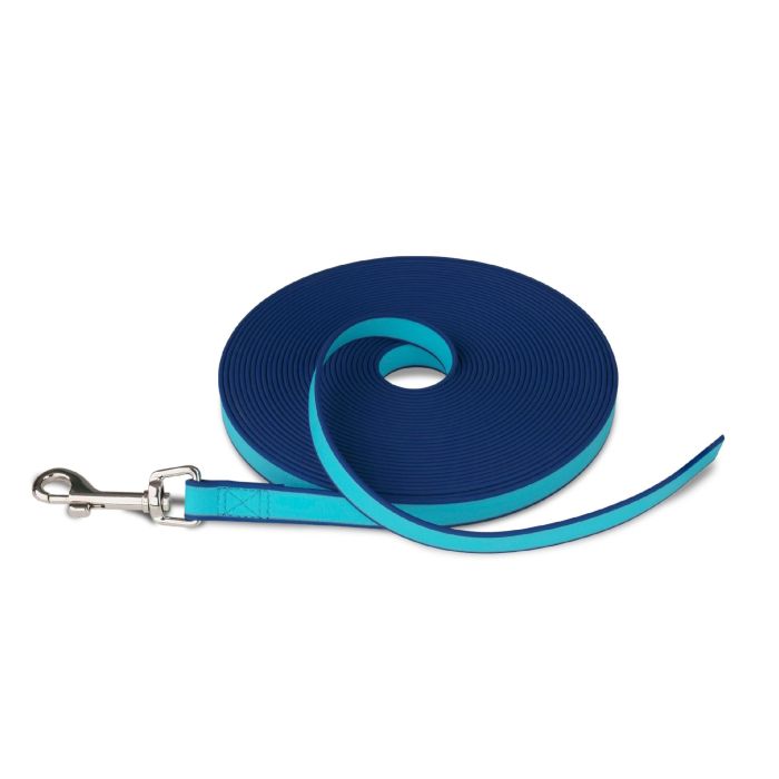 Coachi Correa de Adiestramiento Impermeable Training Line 10m Azul Oscuro/Azul Claro para Perros y Cachorros, Ligera, de Nylon 7 Coachi Correa de Adiestramiento Impermeable Training Line 10m Azul Oscuro/Azul Claro para Perros y Cachorros, Ligera, de Nylon 7