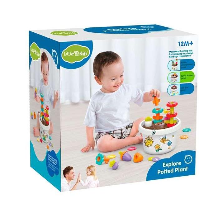 Juego maceta puzzle-imanes-monedas caja 18x18x12 cm Juego maceta puzzle-imanes-monedas caja 18x18x12 cm