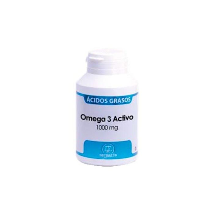 EQUISALUD Omega 3 Activo 1000mg, 120 Cápsulas de Aceite de Pescado Natural. Contribuye al Funcionamiento Normal del Corazón