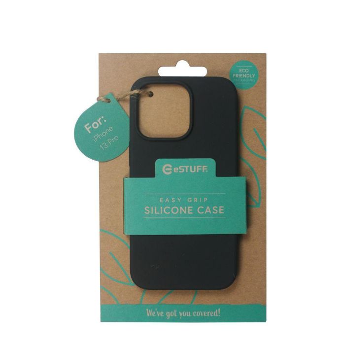 eSTUFF iPhone 13 Pro MADRID Silicone Cover - Black 1 eSTUFF iPhone 13 Pro MADRID Silicone Cover - Black 1