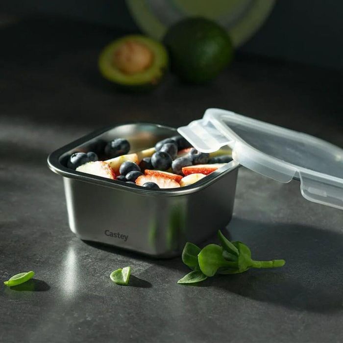 Fiambrera Castey C-C600 Plateado Acero Inoxidable 600 ml Fiambrera Castey C-C600 Plateado Acero Inoxidable 600 ml