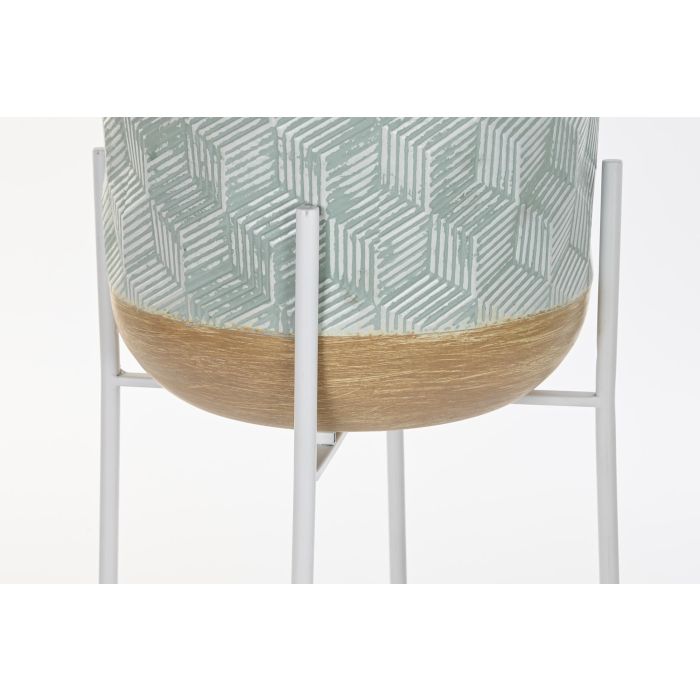 Macetero Urban DKD Home Decor Bicolor 28 x 75 x 28 cm 2 Macetero Urban DKD Home Decor Bicolor 28 x 75 x 28 cm 2