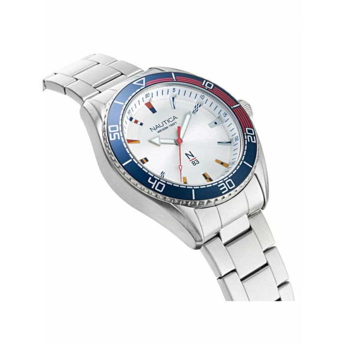 Reloj Hombre Nautica NAPFWS005 Plateado (Ø 44 mm) 2 Reloj Hombre Nautica NAPFWS005 Plateado (Ø 44 mm) 2