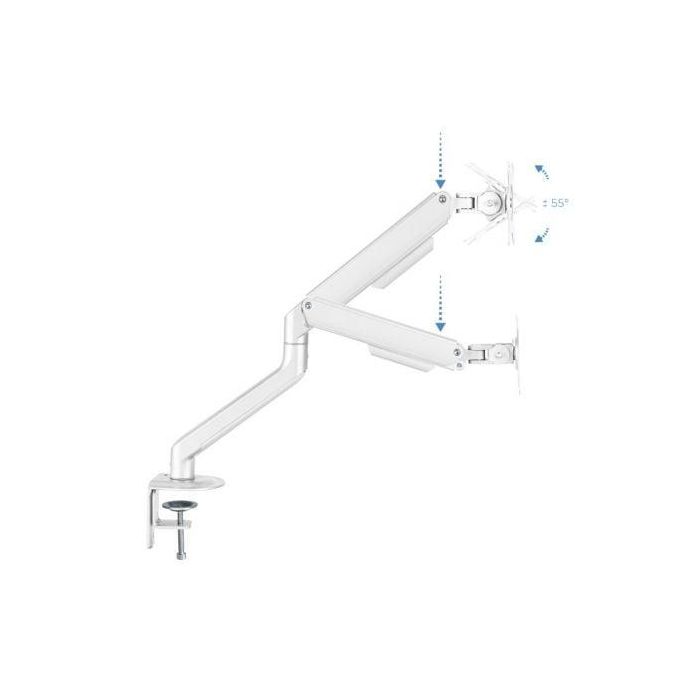TooQ DB4032TNR-W Soporte de Mesa para Monitor 17-32" Brazo Regulable VESA 75x75 100x100 Giratorio Inclinable 9kg Blanco 1 TooQ DB4032TNR-W Soporte de Mesa para Monitor 17-32" Brazo Regulable VESA 75x75 100x100 Giratorio Inclinable 9kg Blanco 1