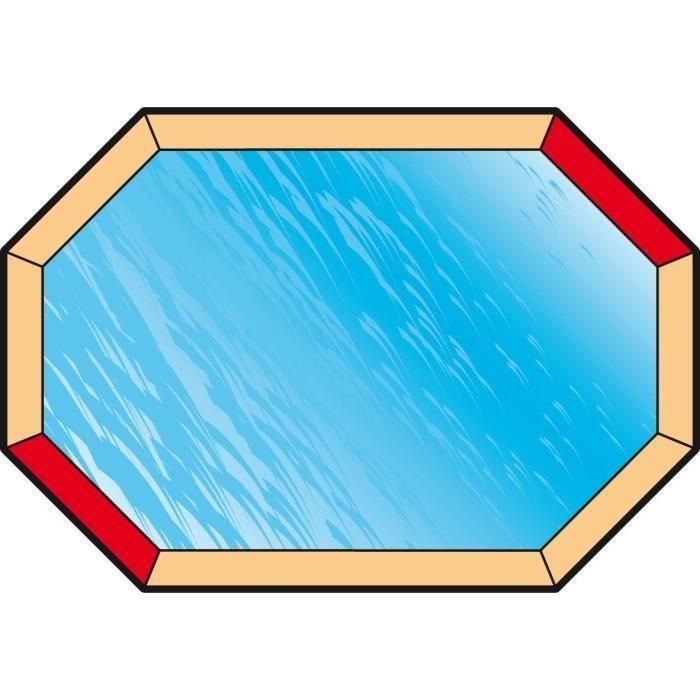 Ubbink 7514086 Cubierta de invierno y seguridad para piscina de madera octogonal 400x610 espesor 550gr, cumple norma NF P 90-308 5 Ubbink 7514086 Cubierta de invierno y seguridad para piscina de madera octogonal 400x610 espesor 550gr, cumple norma NF P 90-308 5