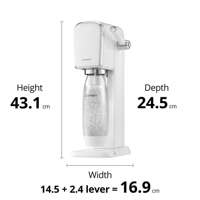 Máquina de Soda sodastream ART WHITE Blanco 1 L 6