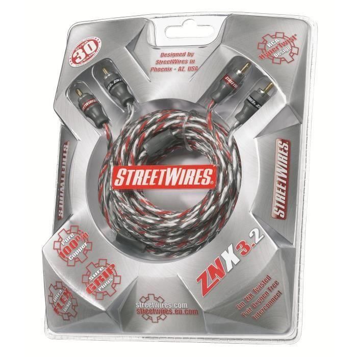Cable MTX RCA StreetWires ZNX3.2 3 m Equilibrado 100% ZeroNoise Copper 1 Cable MTX RCA StreetWires ZNX3.2 3 m Equilibrado 100% ZeroNoise Copper 1
