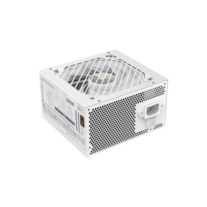 Mars Gaming Fuente de Alimentación MPB650SI/MPB650SIW 650W 80 Plus Bronze 230V EU, Ventilador 12cm Silencio Extremo AI2-RPM, Color Blanco, 7 Años de Garantía