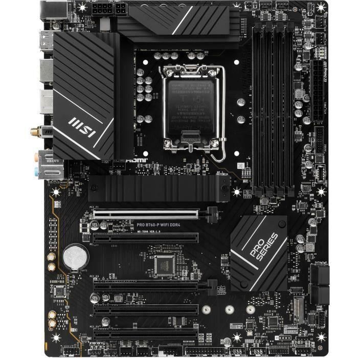 MSI PRO B760-P WiFi DDR4 Placa Base ATX LGA 1700, con WiFi, Bluetooth y Ethernet 2.5G 5