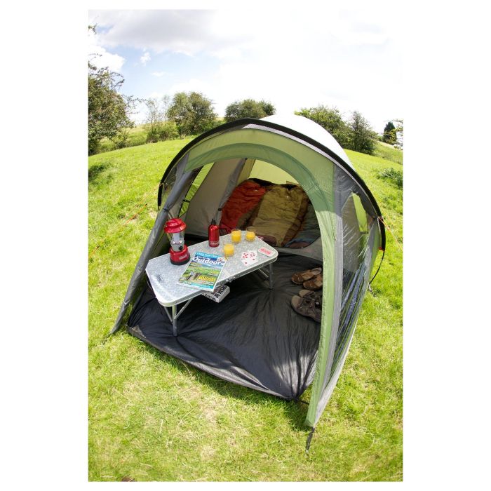 Coleman Darwin 4 Plus Tienda de Campaña Iglú para 4 Personas, 7.8 m², con Vestíbulo, Verde