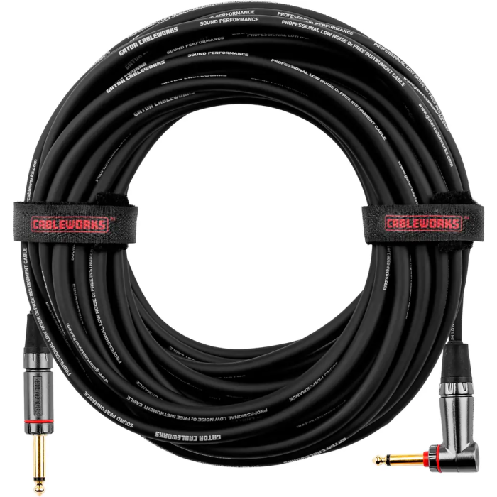 Cableworks Cable de Instrumento Jack Recto/Jack Acodado con Silent - 6 M 1