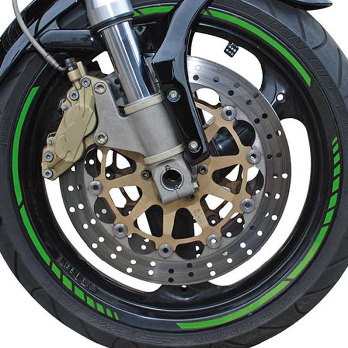 Pin Striping Racing Verde 14 Bandas De 7 mm X 41 cm Incluido Espaciador FO34444 2