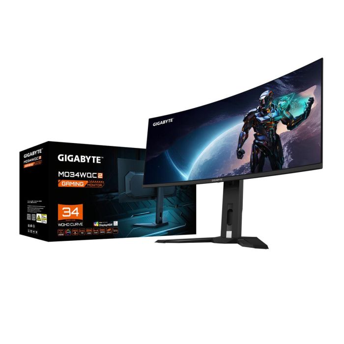 Gigabyte MO34WQC2 Monitor 34" Curvo WQHD OLED 3440x1440 240Hz HDR400 FreeSync Premium Pro Altavoces 20VM0-MO34WQ2BT-1EKR 35