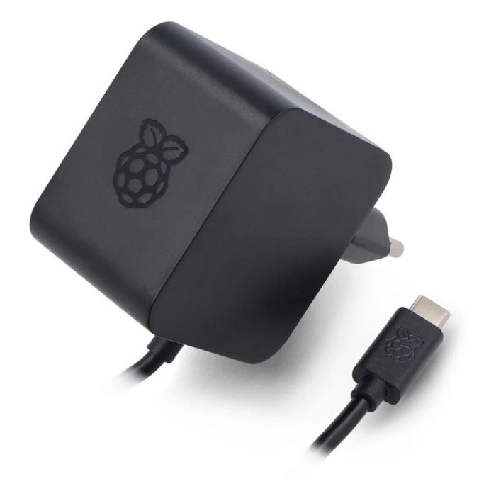 Raspberry Pi Fuente de Alimentación USB-C 27W para Raspberry Pi 5, 5.1V 5A, compatible con PD, ideal para SSD/periféricos alta potencia, cable 1.2m negro 0 Raspberry Pi Fuente de Alimentación USB-C 27W para Raspberry Pi 5, 5.1V 5A, compatible con PD, ideal para SSD/periféricos alta potencia, cable 1.2m negro 0