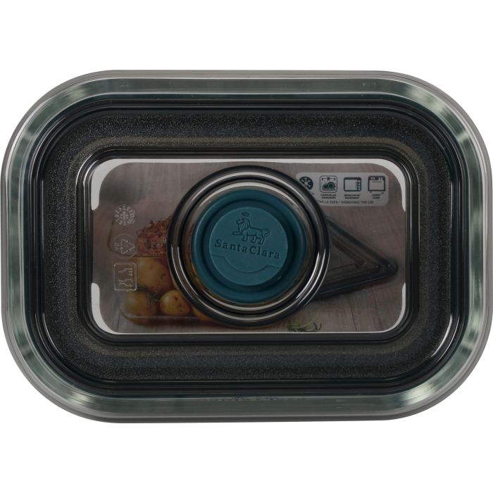 Inde Fuente Rectangular con Tapa Hermética y Válvula 500M, 10 x 6.5 x 14 cm (4 Unidades) 3