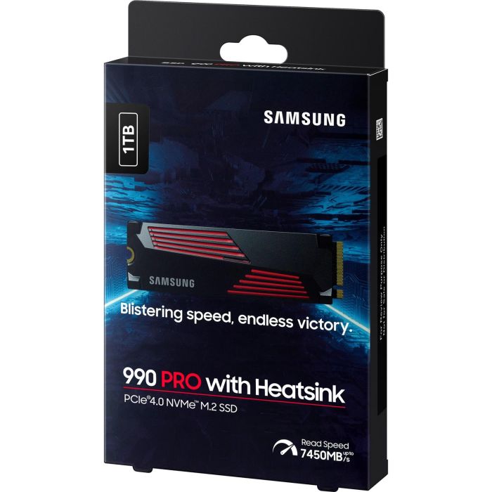 Samsung 990 PRO 1TB M.2 NVMe PCIe 4.0 x4 SSD con Disipador Retail 10