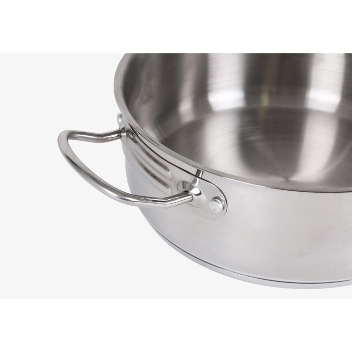 Quttin Olla Acero Inoxidable 24 cm 0.8 mm 6.5 L con Tapa (2 Unidades) 3
