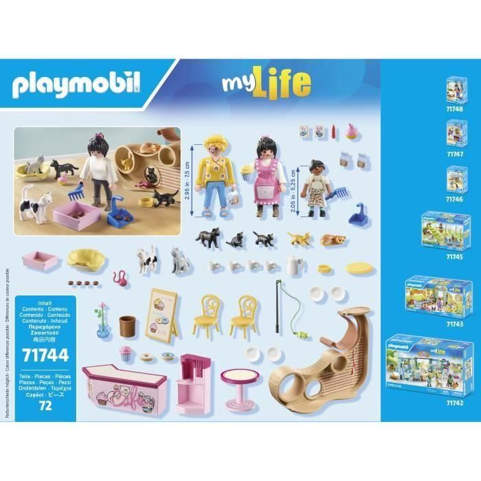 Playmobil 71744 Cafetería para Gatos de Juguete con Figuras, Muro de Escalada, Asiento Columpio y Accesorios (+4 años) 5 Playmobil 71744 Cafetería para Gatos de Juguete con Figuras, Muro de Escalada, Asiento Columpio y Accesorios (+4 años) 5