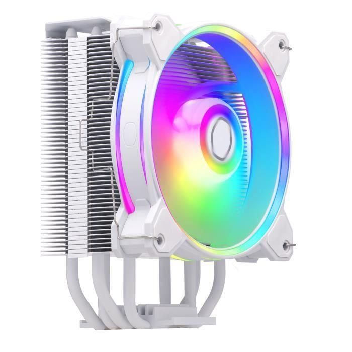 COOLER MASTER - Hyper 212 Halo White ARGB - Enfriador - TDP 180w - 120 mm COOLER MASTER - Hyper 212 Halo White ARGB - Enfriador - TDP 180w - 120 mm