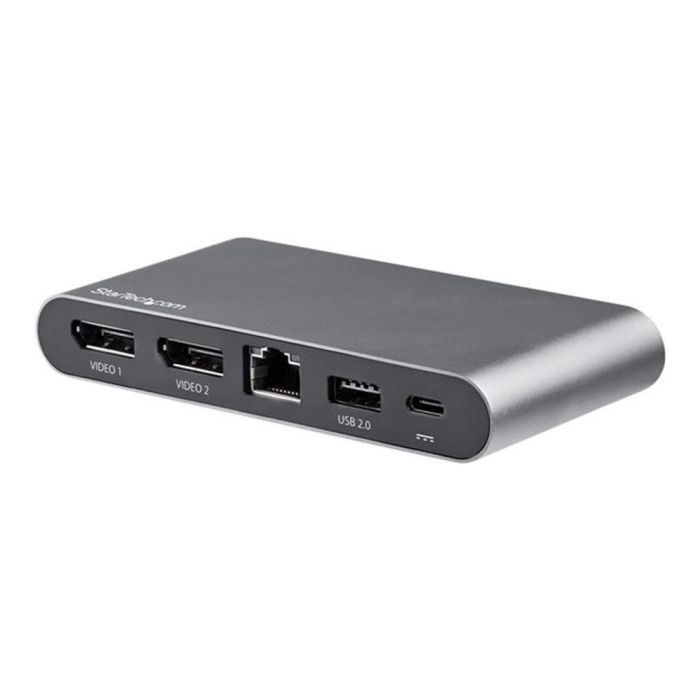 Startechcom Docking Station 7 en 1 USB-C con Power Delivery, Dual DisplayPort, Ethernet Gigabit, 4K 60Hz, Compatible con Windows