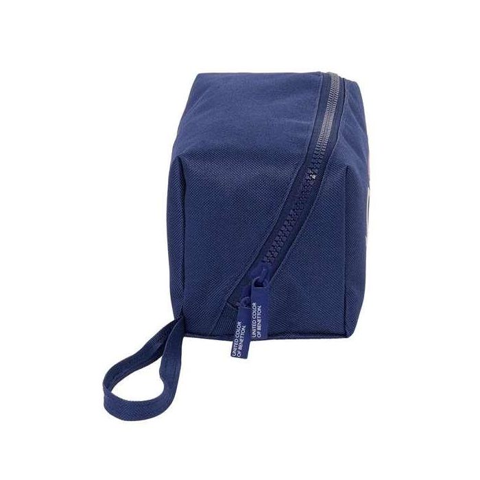 Estuche Escolar Benetton Varsity Gris Azul marino 22 x 10 x 10 cm 2