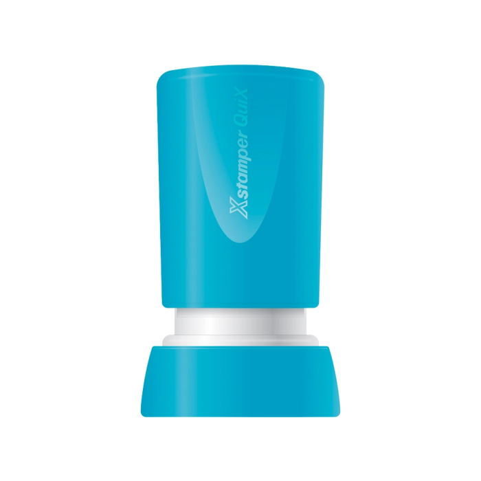 X'stamper Sello Quix Personalizable Color Negro Redondo Diámetro 14 mm Q-32 1