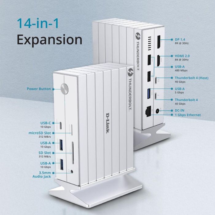 Hub USB D-Link DUF-E01/E Negro 8
