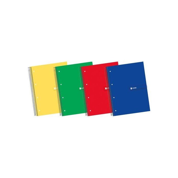 Bloc Enri Micro.Tapa Extra A4+ 120+40H Cuadric.5X5 60G Col.Sur.(4) (Set de 5)