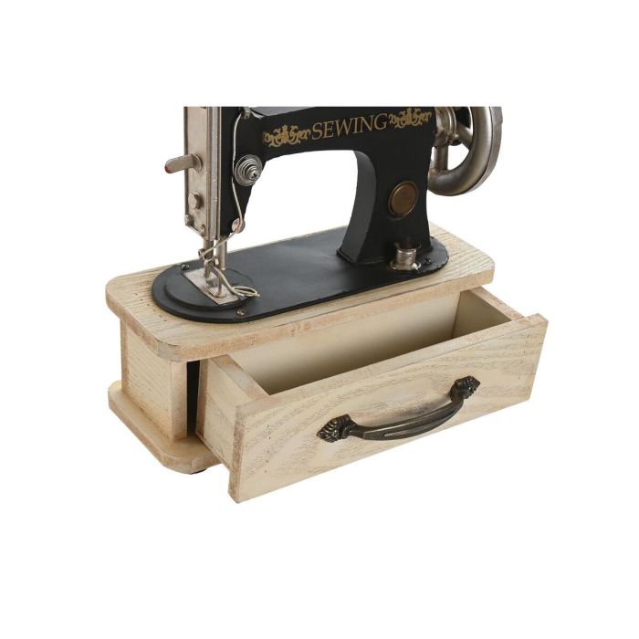 Decoracion Vintage DKD Home Decor Negro Burdeos 12 x 23.5 x 23 cm (2 Unidades) 2 Decoracion Vintage DKD Home Decor Negro Burdeos 12 x 23.5 x 23 cm (2 Unidades) 2
