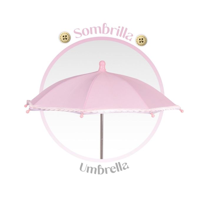Decuevas Coche Reborn Plegable con Sombrilla y Bolso Sophie para Muñecas de hasta 55 cm 4
