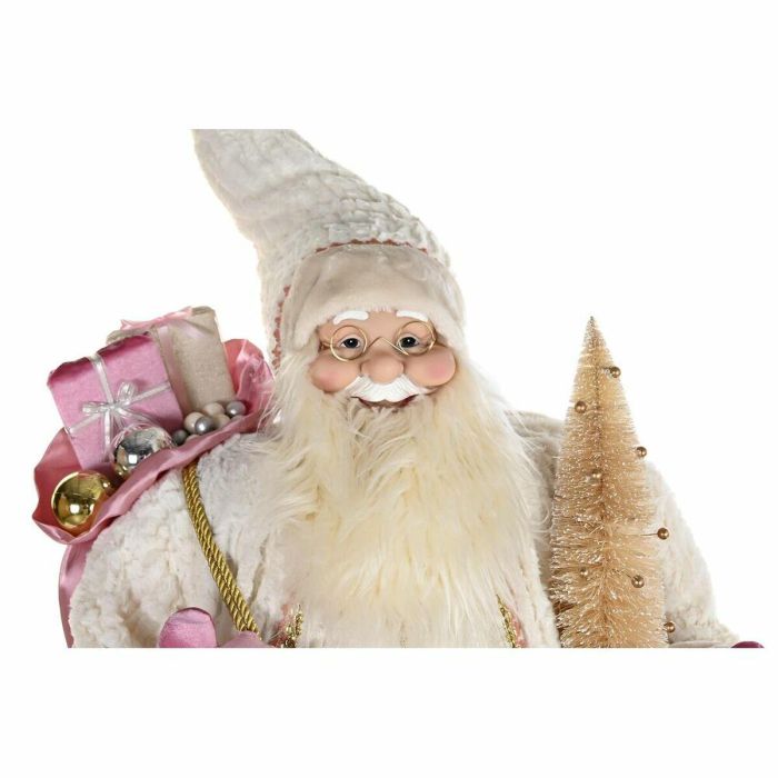 DKD Home Decor Figura Decorativa de Navidad Fantasia, Colores Rosa y Gris Claro, de Poliéster, PVC y Madera - 50 x 124 x 60 cm 3 DKD Home Decor Figura Decorativa de Navidad Fantasia, Colores Rosa y Gris Claro, de Poliéster, PVC y Madera - 50 x 124 x 60 cm 3