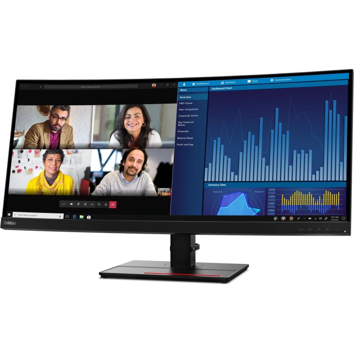 Lenovo Monitor ThinkVision P34w-20 34" UWQHD IPS Curvo 4ms 60Hz USB-C HDMI DP Negro 11