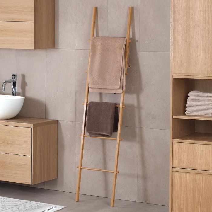 Escalera Toallero Bambú Versa 2X159CM (2 Unidades) 1 Escalera Toallero Bambú Versa 2X159CM (2 Unidades) 1