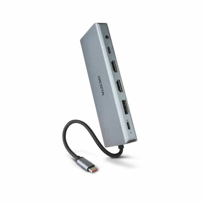 Dicota D32065 Docking Station USB-C 13-en-1, 4K HDMI/DisplayPort, Power Delivery 100W, Lector de Tarjetas SD 2