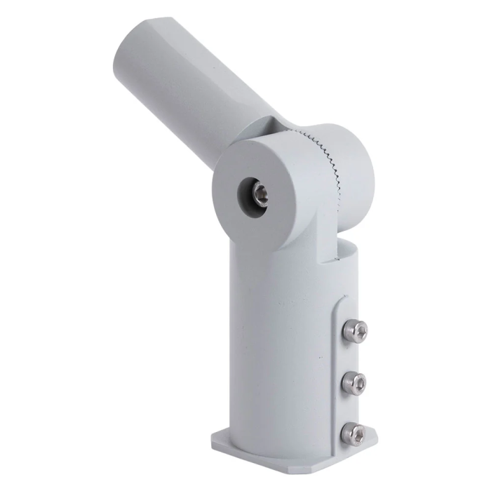 Brazo Articulado Farola Aluminio 180º para Poste hasta Ø65 mm y Fijación Luminaria Ø50 mm 1 Brazo Articulado Farola Aluminio 180º para Poste hasta Ø65 mm y Fijación Luminaria Ø50 mm 1