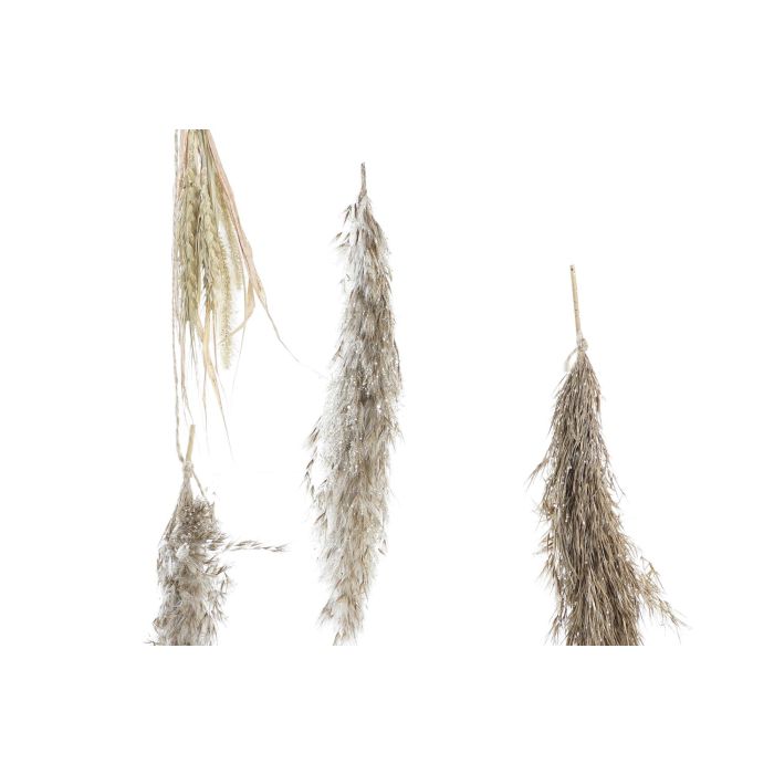 DKD Home Decor Adorno Colgante Navidad Alpina de Flor Seca Marrón, 4 cm Largo x 122 cm Alto x 52 cm Ancho. Pack de 4 Unidades 1
