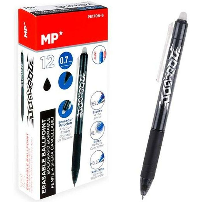 Bolígrafo MP Tinta borrable 0,7 mm (12 Unidades) 1