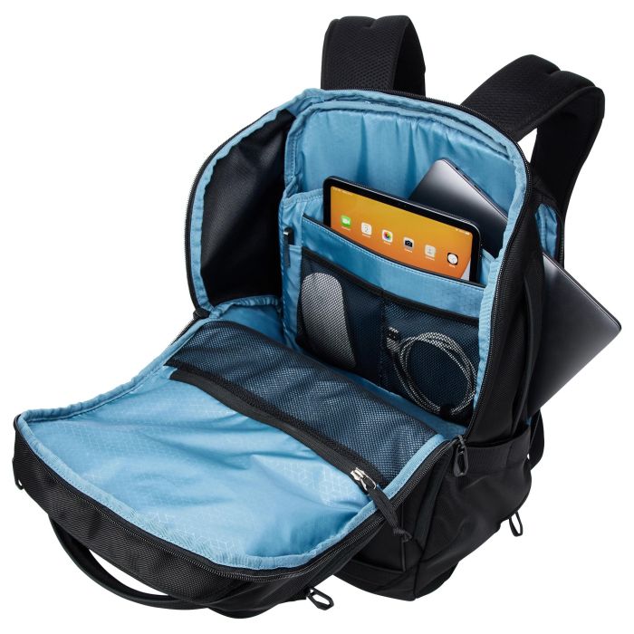 THULE Mochila Accent 28L TACBP2216 Negro, Mochila Urbana Unisex para Portátil hasta 16", Poliéster 100% Reciclado 9