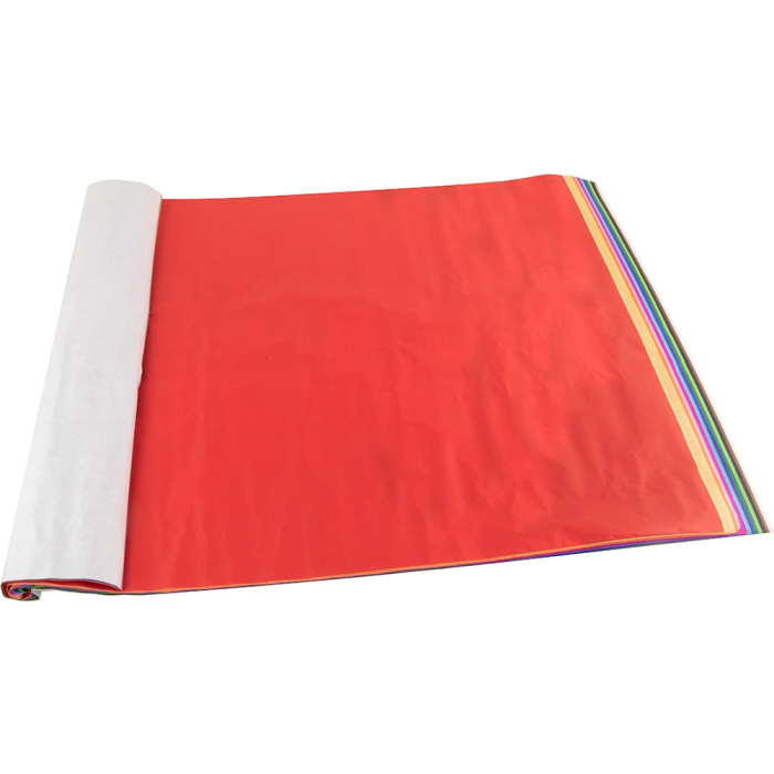 Liderpapel Papel seda 12 colores surtidos rollo 24 hojas 50x75cm 17g/m2 3