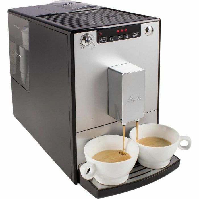 MELITTA E950-666 - Cafetera automática Solo Pure Silver - 1400W - 3 niveles de intensidad - Recipiente para granos de 125g 5