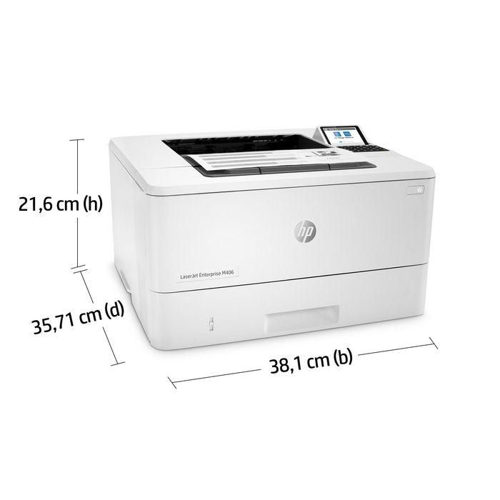 HP 3PZ15A Impresora Láser Monocromo LaserJet Enterprise M406DN | Dúplex Automático, Ethernet, 40 ppm, Seguridad Avanzada 49 HP 3PZ15A Impresora Láser Monocromo LaserJet Enterprise M406DN | Dúplex Automático, Ethernet, 40 ppm, Seguridad Avanzada 49