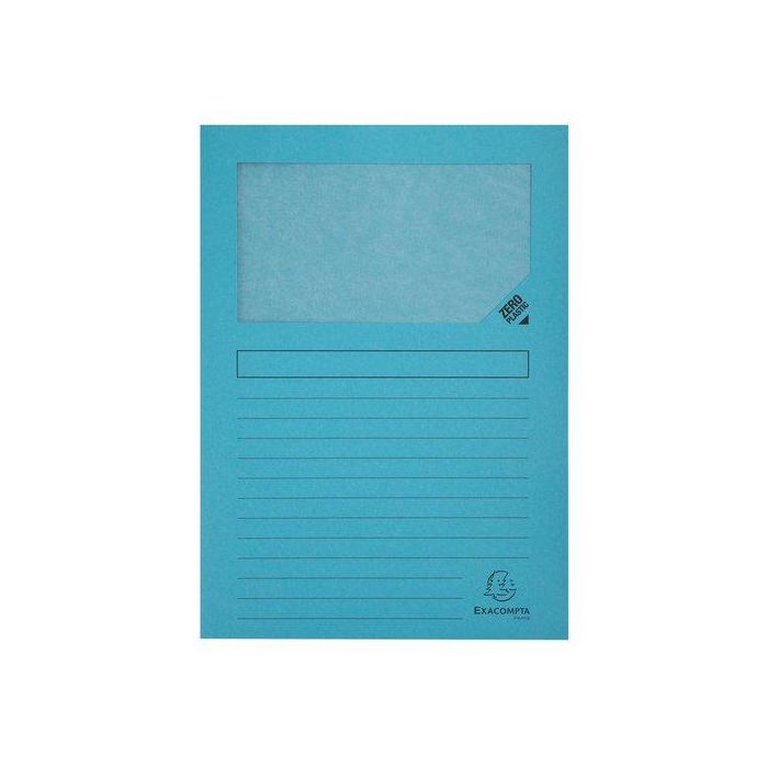 Subcarpeta Exacompta Forever Ventana 120G A4 Azul Claro Paquete De 25
