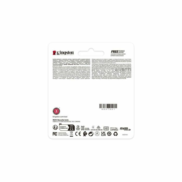 Kingston NV3 500GB SSD NVMe PCIe 4.0 M.2 2230 hasta 5000MB/s lectura para portátil ultraligero 1 Kingston NV3 500GB SSD NVMe PCIe 4.0 M.2 2230 hasta 5000MB/s lectura para portátil ultraligero 1