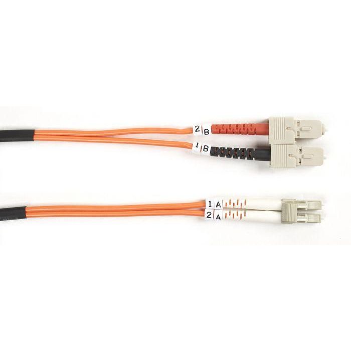 Black Box Fibre Optic Multimode OM1 Patch Cables (62.5-/125-µm), LC-SC Duplex, 15m Black Box Fibre Optic Multimode OM1 Patch Cables (62.5-/125-µm), LC-SC Duplex, 15m