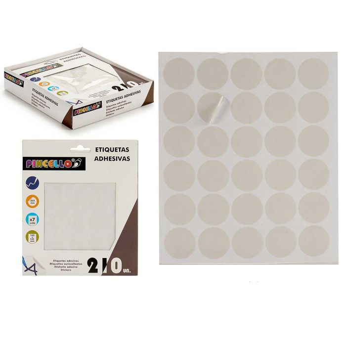Etiquetas Adhesivas Diam 25Mm 7 Paginas Pincello (120 Unidades) Etiquetas Adhesivas Diam 25Mm 7 Paginas Pincello (120 Unidades)