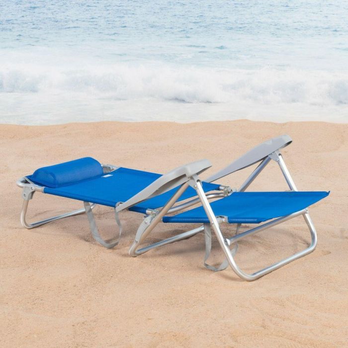 Silla de Playa Aktive 47 x 82 x 49 cm (2 Unidades) 6 Silla de Playa Aktive 47 x 82 x 49 cm (2 Unidades) 6